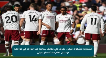 مشاركة مشكوك فيها.. تعرف على موقف ساليبا من التواجد في مواجهة أرسنال أمام مانشستر سيتي